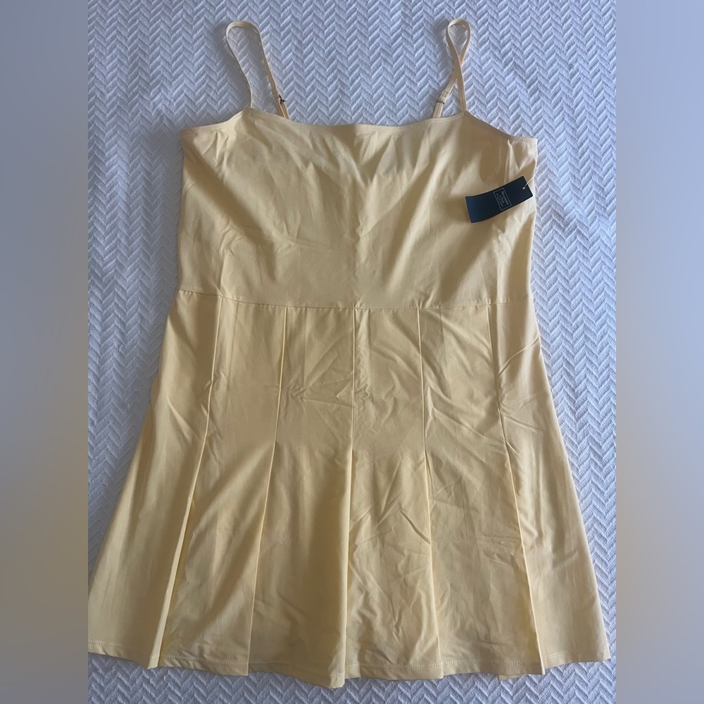 Abercrombie & Fitch Light Yellow Mini Dress